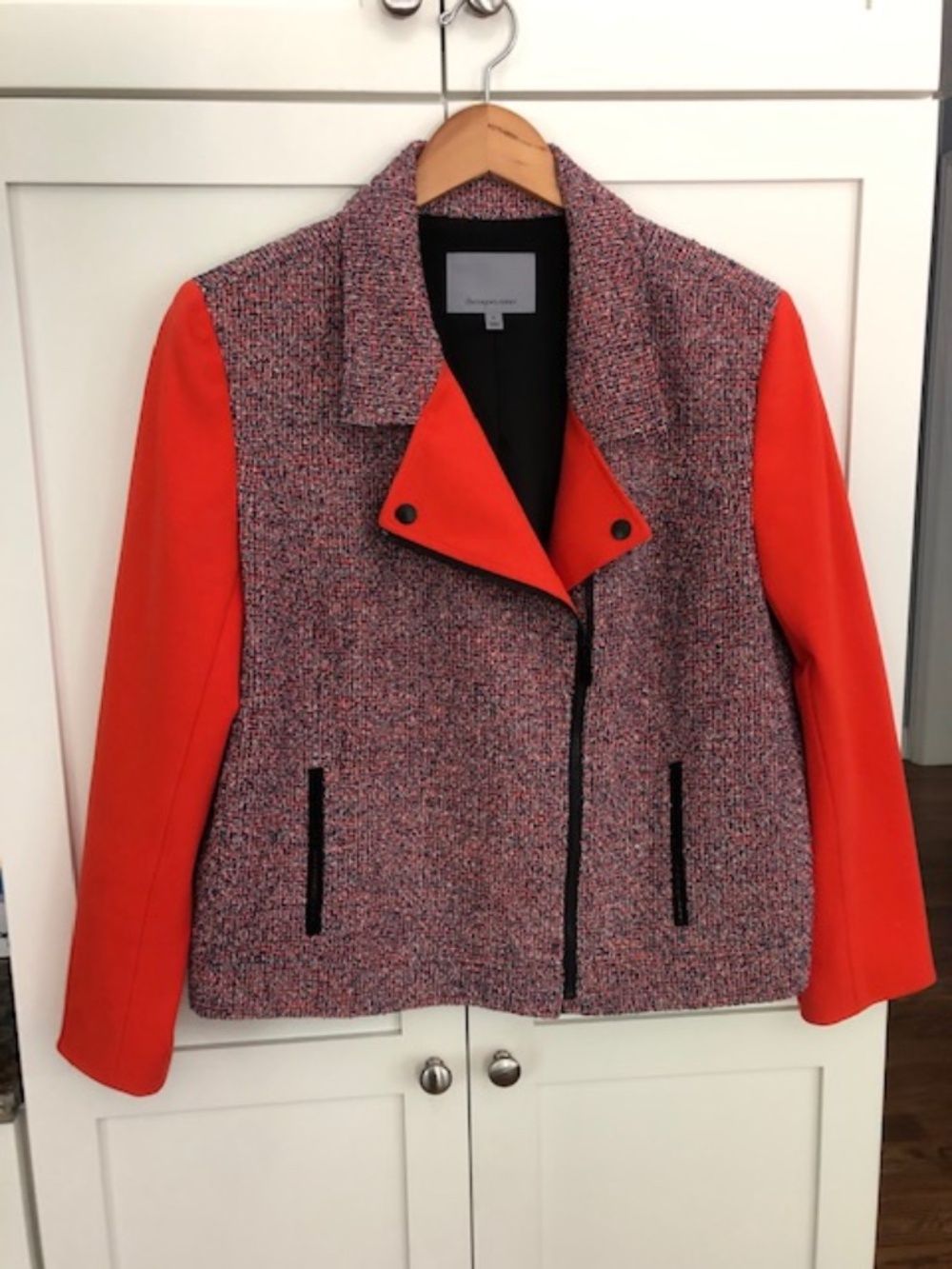 Women's Classiques Entier XL Short Tweed & Orange Jacket (Nordstrom) Worn 2x